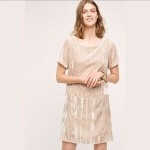 Anthropologie Floreat Velvet Dress